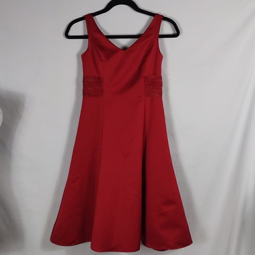 David's Bridal Scarlet Sleeveless Dress